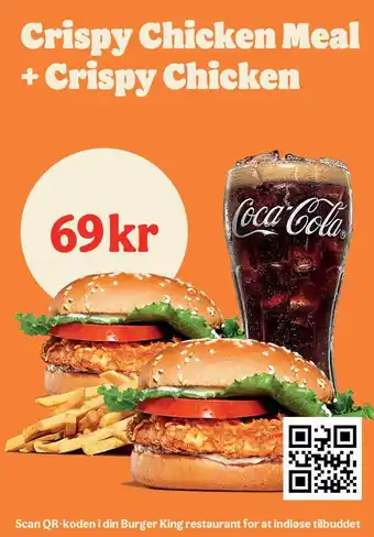 Burger King Crispy chicken meal + crispy chicken tilbud