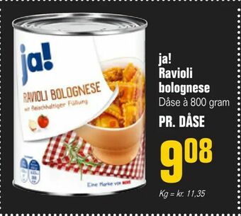 Poetzsch Padborg ja! Ravioli bolognese tilbud