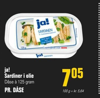 Poetzsch Padborg ja! Sardiner i olie tilbud