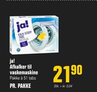 ja! Afkalker til vaskemaskine