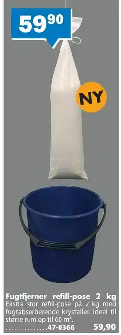 Fugtfjerner refill-pose 2 kg