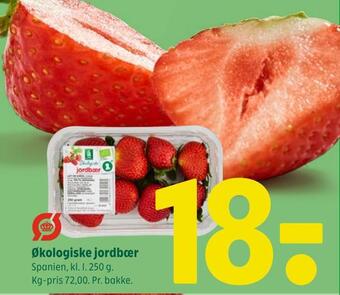 Coop 365 Økologiske jordbær tilbud