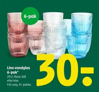 Line vandglas 6-pak