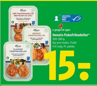 Coop 365 Havets fiskefrikadeller tilbud