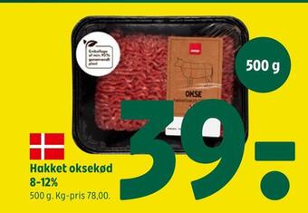 Coop 365 Hakket oksekød 8-12% tilbud