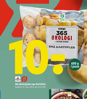 Coop 365 365 økologiske nye kartofler tilbud