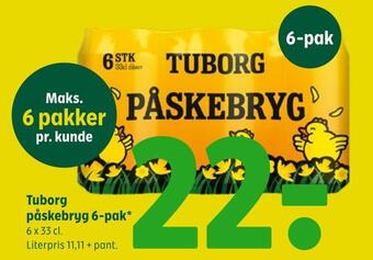 Coop 365 Tuborg påskebryg 6-pak tilbud