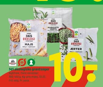 Coop 365 365 økologiske grøntsager tilbud