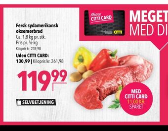 Citti Ukendt oksemørbrad tilbud