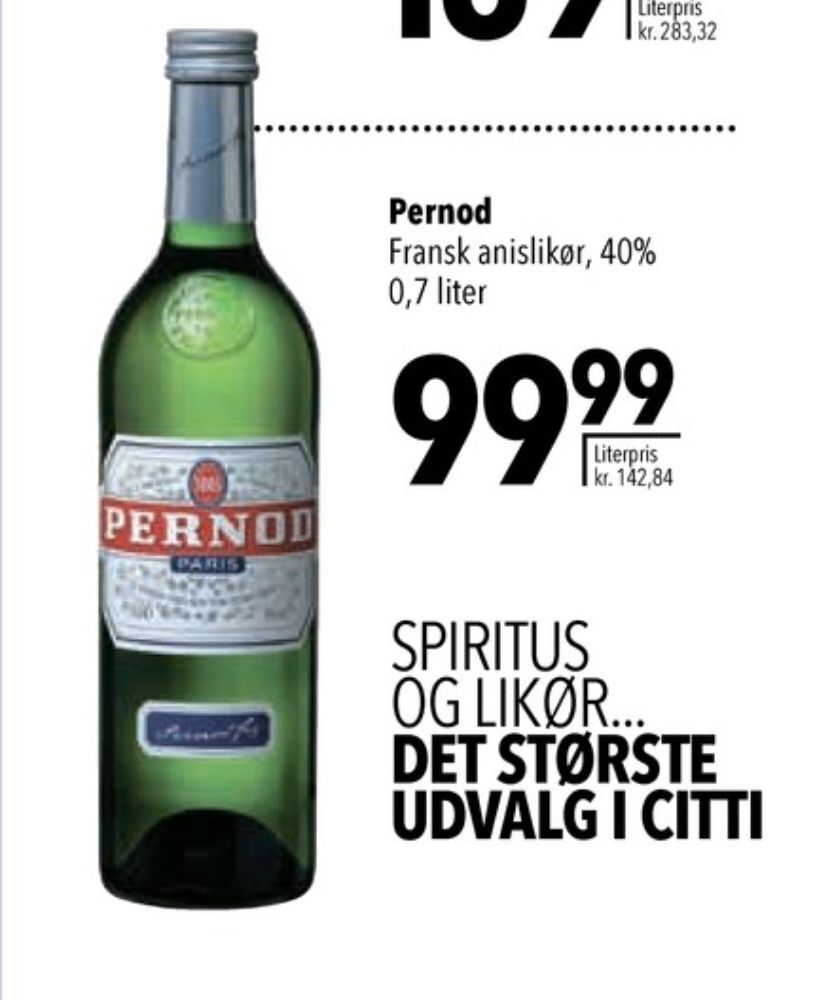 Pernod pernod tilbud hos Citti
