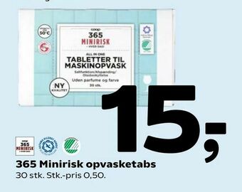 Coop 365 365 Minirisk opvasketabs tilbud