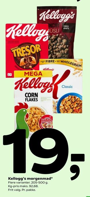 Coop 365 Kellogg's morgenmad tilbud