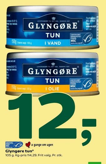 Coop 365 Glyngøre tun tilbud