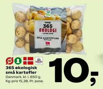 Coop 365 365 økologisk små kartofler tilbud
