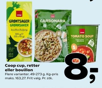 Coop 365 Coop cup, retter eller bouillon tilbud
