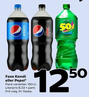 Coop 365 Faxe Kondi eller Pepsi tilbud