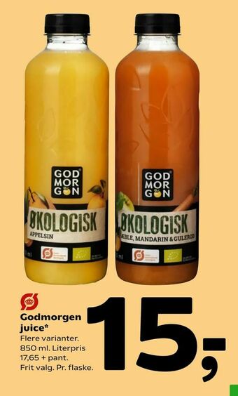 Coop 365 Godmorgen juice tilbud