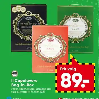 II Capolavoro Bag-in-Box