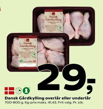 Coop 365 Dansk Gårdkylling overlår eller underlår tilbud