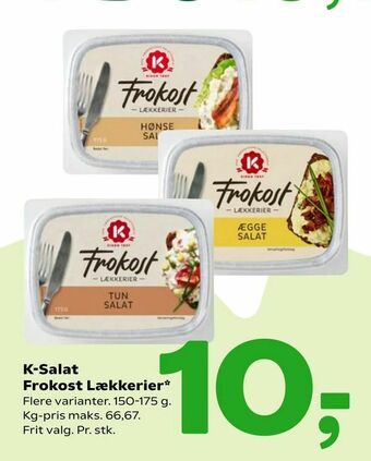 Coop 365 K-Salat Frokost Lækkerier tilbud