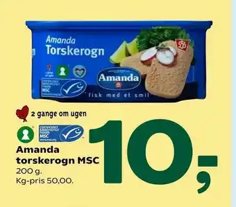 Coop 365 Amanda torskerogn MSC tilbud