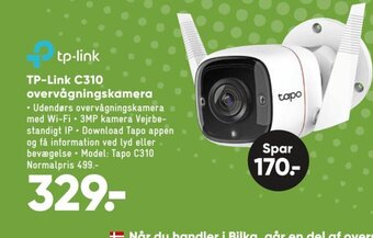 Bilka TP-Link C310 Overvågningskamera tilbud