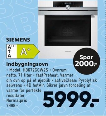 Bilka Indbygningsovn tilbud