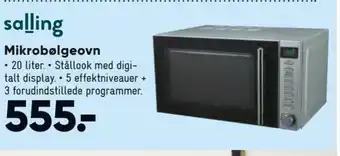 Bilka Salling Mikrobølgeovn tilbud