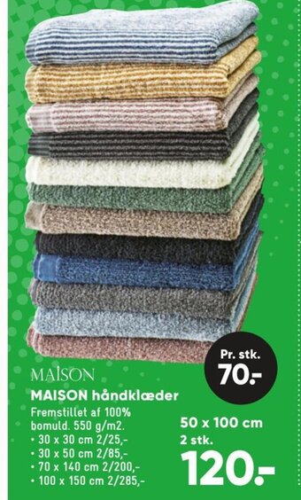 Bilka Maison Håndklæder tilbud