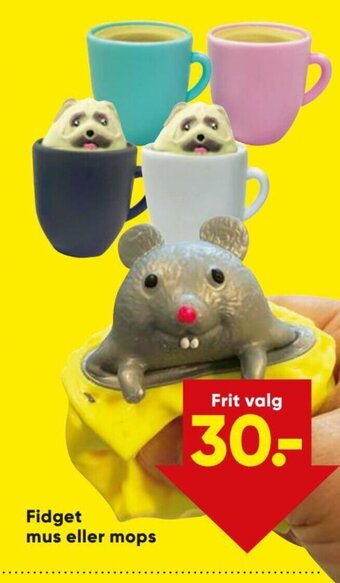 Bilka Fidget Mus eller Mops tilbud