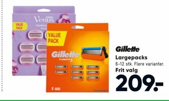 Bilka Gillette Largepacks tilbud