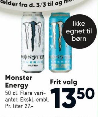 Bilka Monster Energy tilbud