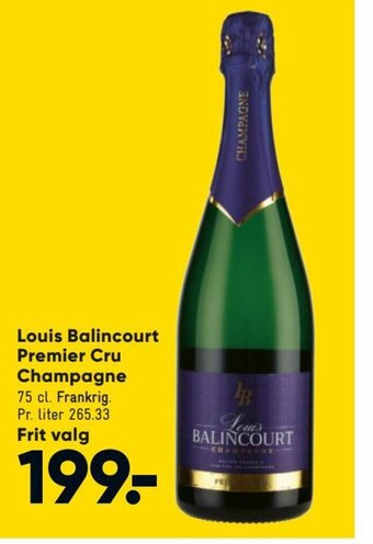 Bilka Louis Balincourt Premier Cru Champagne tilbud