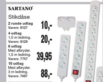 Harald Nyborg Sartano stikdåse tilbud