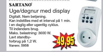 Harald Nyborg Sartano døgnur tilbud