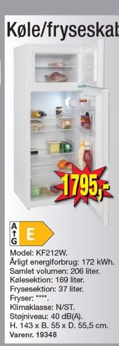 Harald Nyborg Wasco køle/fryseskab tilbud