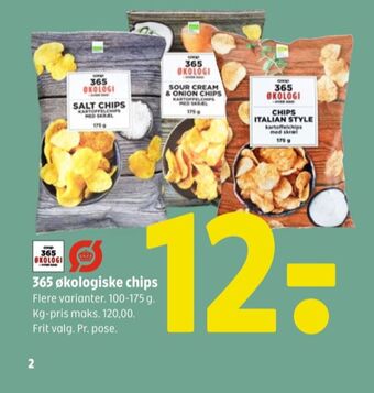 Coop 365 Coop 365 chips tilbud