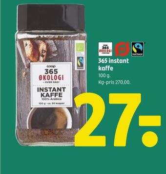 Coop 365 Coop 365 instant kaffe tilbud