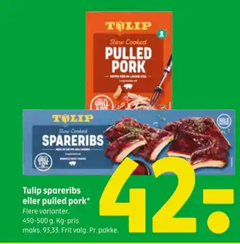 Coop 365 Tulip spareribs tilbud