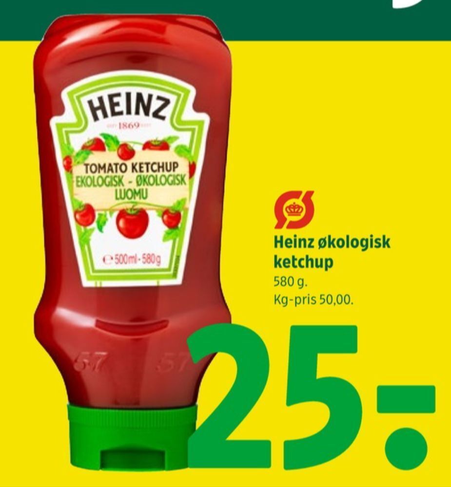 Heinz ketchup tilbud hos Coop 365