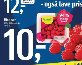 Føtex Driscoll's hindbær tilbud