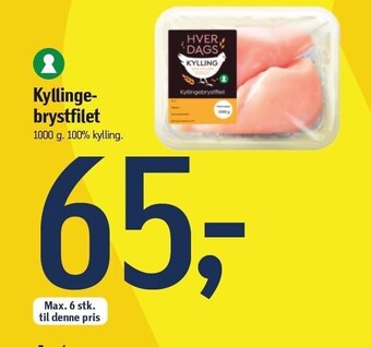 Føtex Hverdags kyllingebrystfilet tilbud