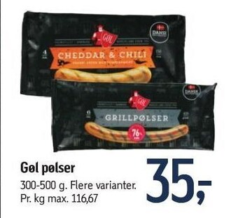 Føtex Gøl pølser tilbud