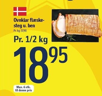 Føtex Ovnklar flæskesteg u. ben tilbud