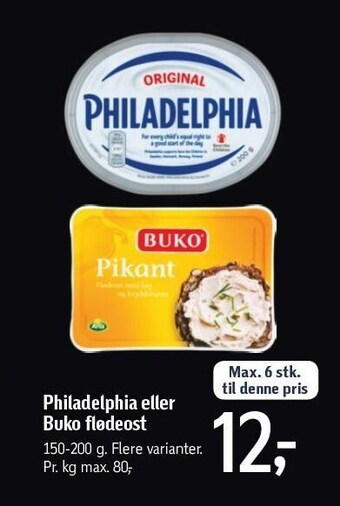 Føtex Philadelphia eller buko flødeost tilbud