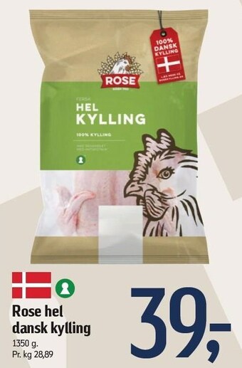 Føtex Rose hel dansk kylling tilbud