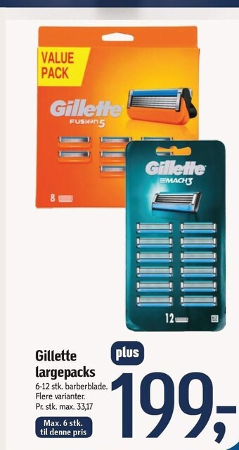Føtex Gillette largepacks tilbud