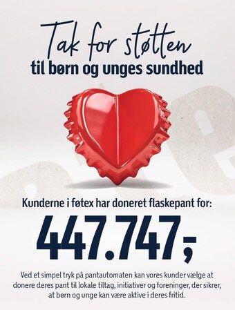 Føtex Tak for støtten tilbud