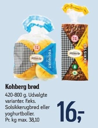 Føtex Kohberg brød tilbud