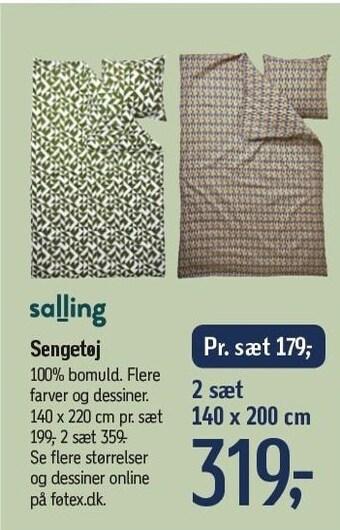 Føtex Salling sengetøj tilbud